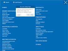 Tablet Screenshot of naahq.org